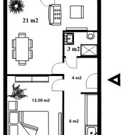 2pok. 49m2 3800PLN + czynsz900 +energia widok park