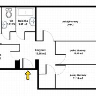 85 m2 - 4 pokoje +miejsce postojowe w garażu